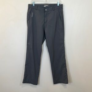 Nike Mens Golf Tour Performance 32x30Dri-Fit Gray Pants,Snap Zip,Flat Front